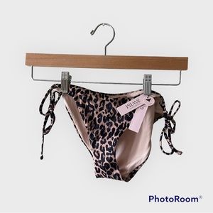 Victoria’s Secret swim essential cheeky string bikini bottom Sexy Leopard M